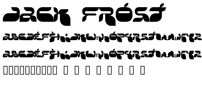 Jack Frost font